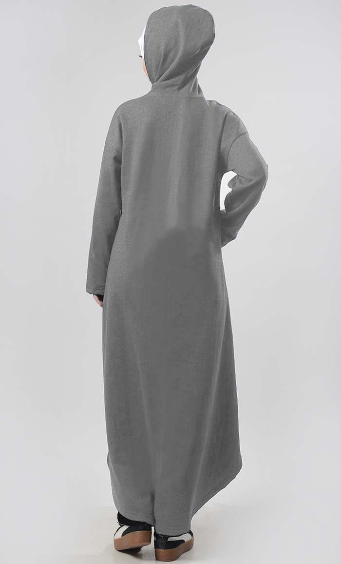 Winter Fleece Modest Length Zipper Jacket - EastEssence.com