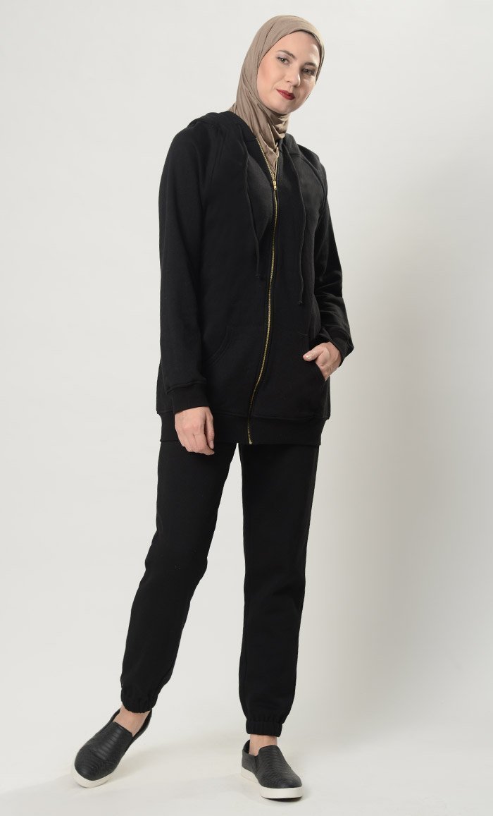 Winter Hoodie Sweatshirt And Pants Set - EastEssence.com