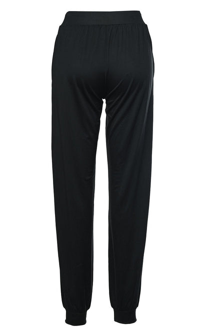 Women Black Solid Swimming Pants - EastEssence.com