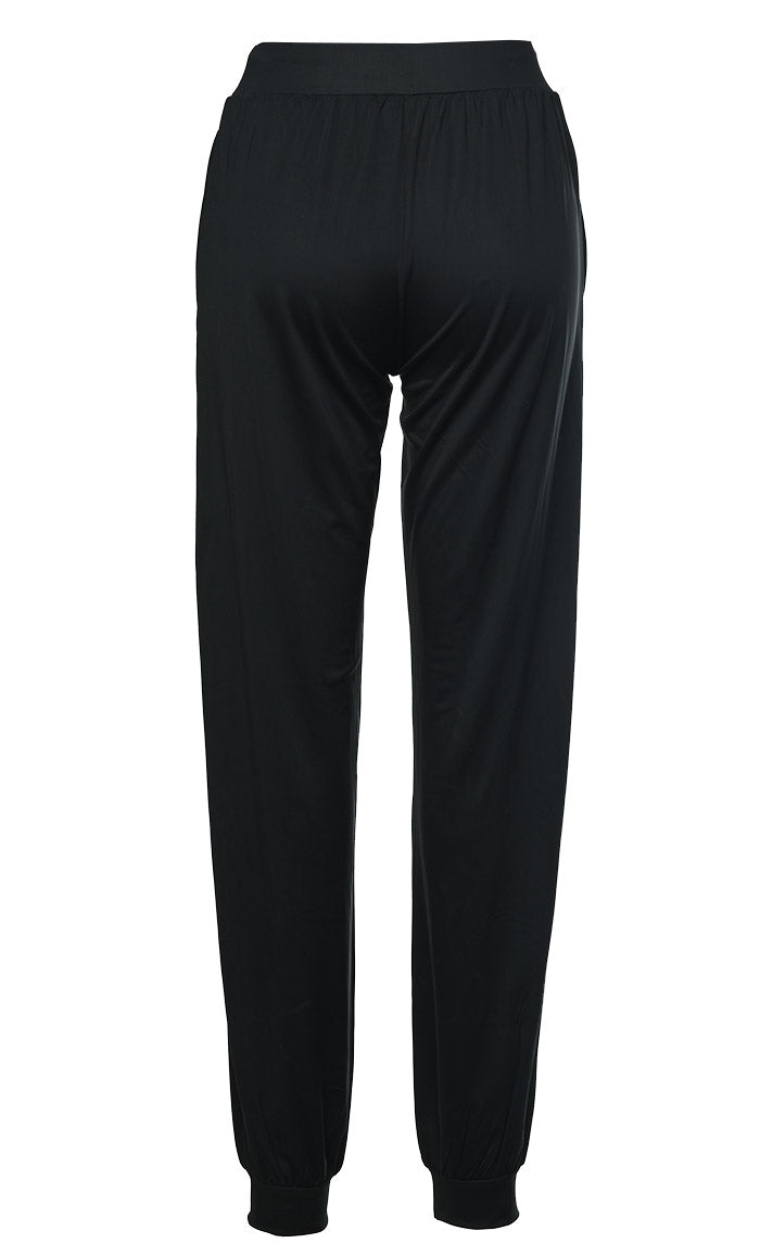 Women Black Solid Swimming Pants - EastEssence.com
