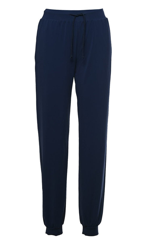 Women Dark Navy Solid Swimming Pants - EastEssence.com