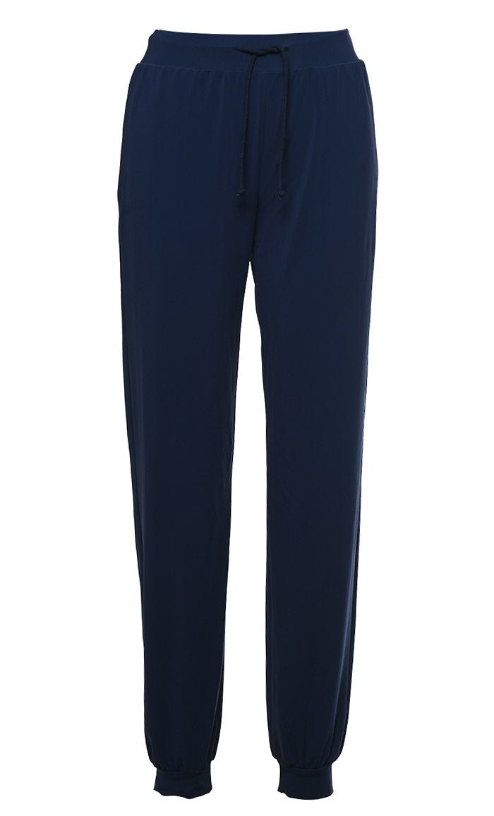 Women Dark Navy Solid Swimming Pants - EastEssence.com