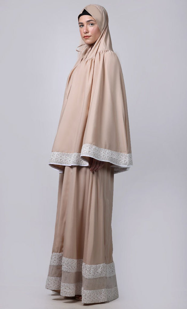 Women's beige Prayer Dress - EastEssence.com