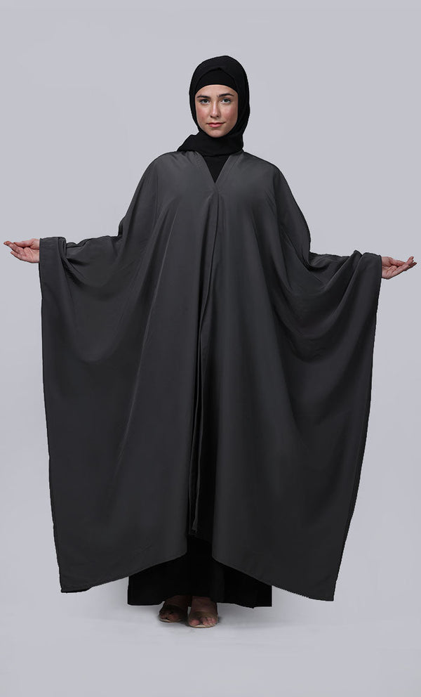 Women's black and grey contrasted prayer dress - EastEssence.com