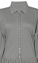 Women's Everydaywear Grey Viscose Jersey Abaya - EastEssence.com