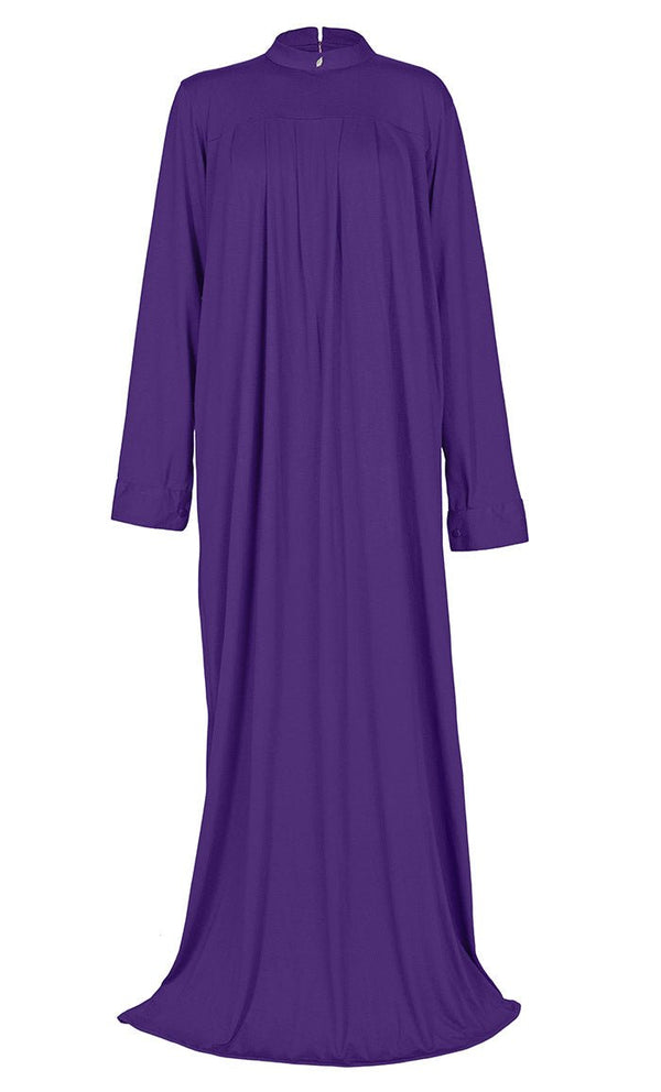 Women's Everydaywear Purple Viscose Jersey Abaya - EastEssence.com