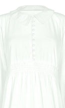 Women's White Cotton Jersey Abaya