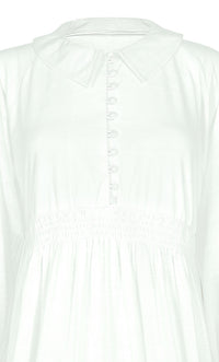 Women's White Cotton Jersey Abaya