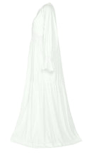 Women's White Cotton Jersey Abaya