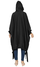 Women's Islamic Casual Black Long Hoodie - EastEssence.com