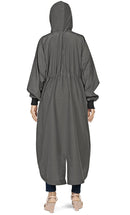 Women's Islamic Casual Grey Long Hoodie - EastEssence.com