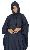 Women's Islamic Casual Navy Long Hoodie