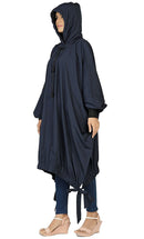 Women's Islamic Casual Navy Long Hoodie