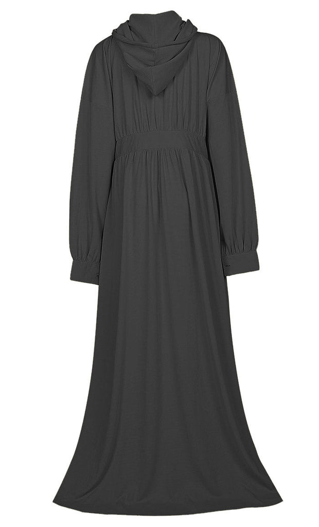 Women's Jersey Black Hooded Abaya