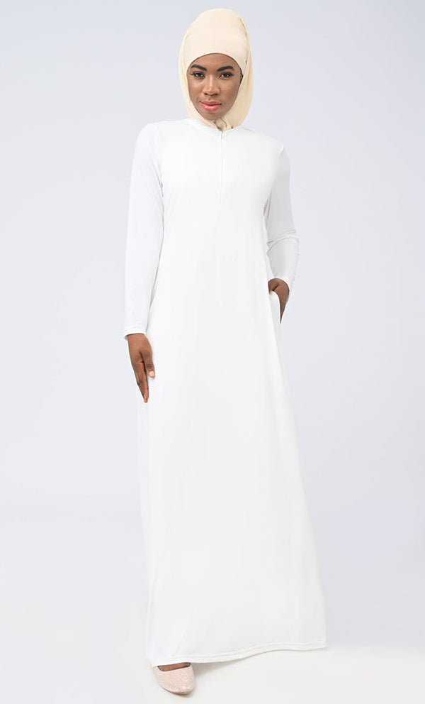 Women's Long Length White Lining