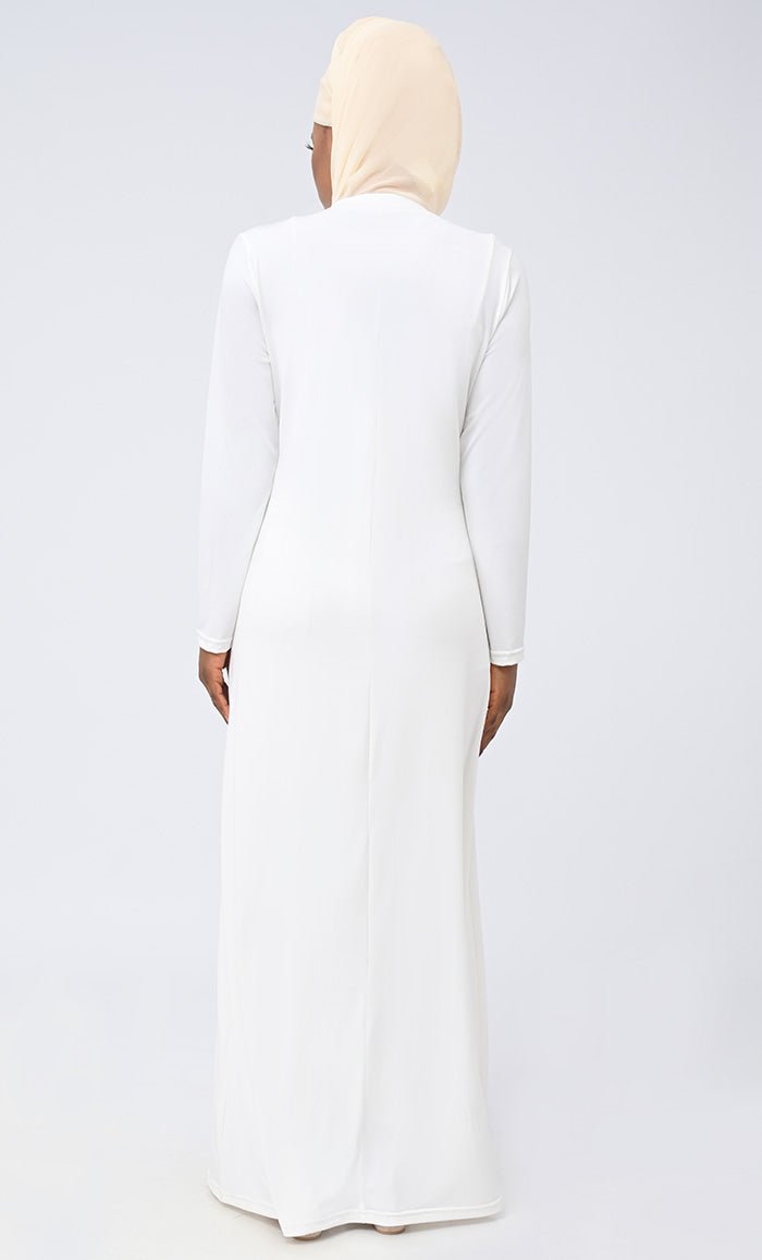 Women's Long Length White Lining
