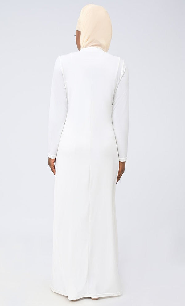 Women's Long Length White Lining