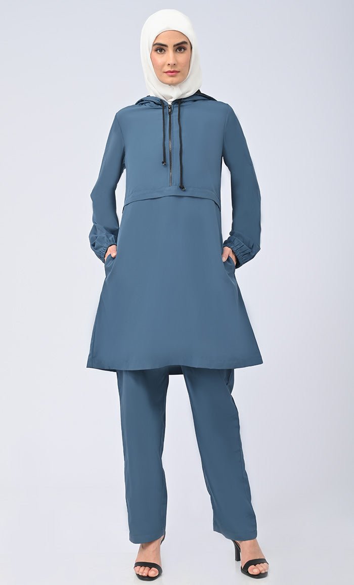 Women's Modest Islamic Kashibo Hooded Set