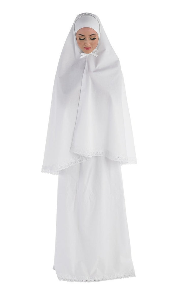 ladies prayer dress MH25 Multi-Color Two-Piece Jilbab Set