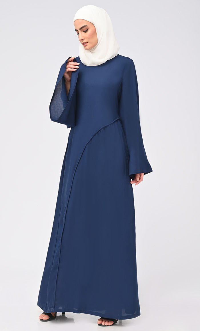 Women'S Rayon Islamic Double Layer Dress