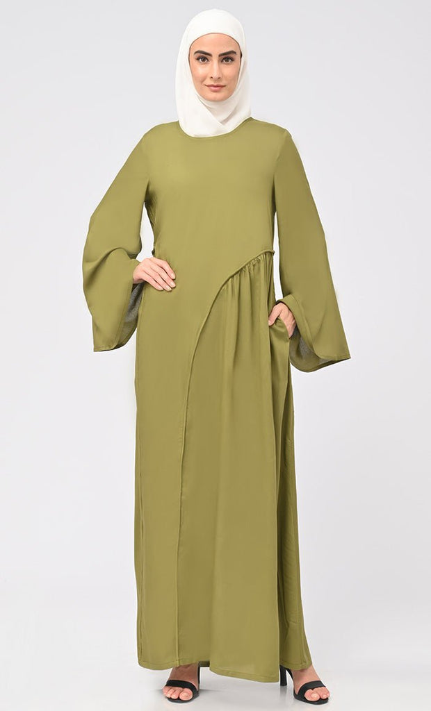 Women's Rayon Islamic Double Layer Dress For Women - EastEssence.com
