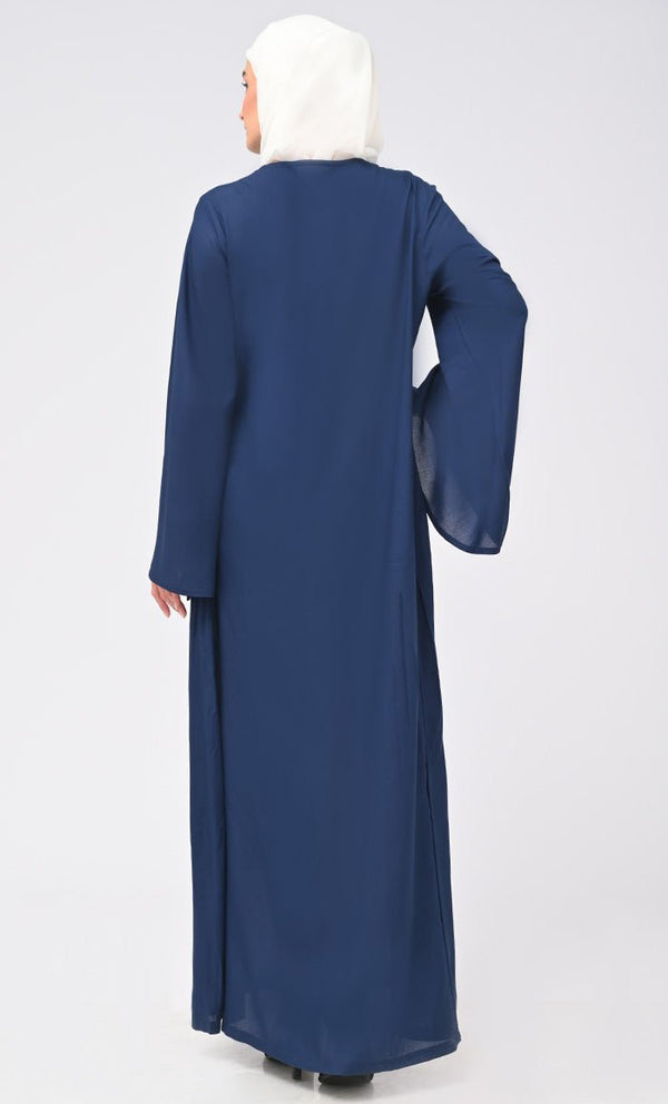 Women'S Rayon Islamic Double Layer Dress