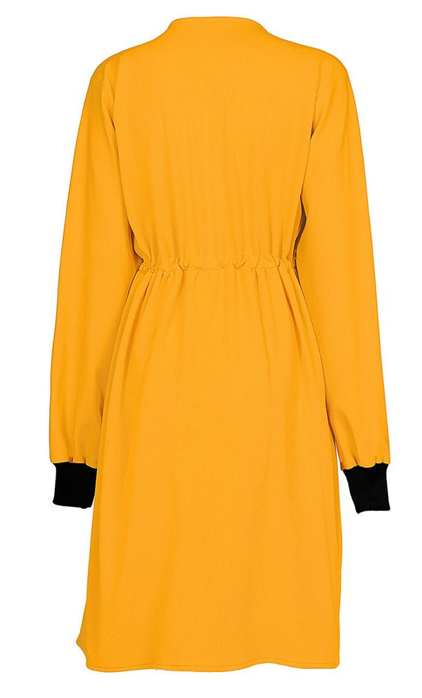 Women's Yellow Warm Pantorama Tunic - EastEssence.com