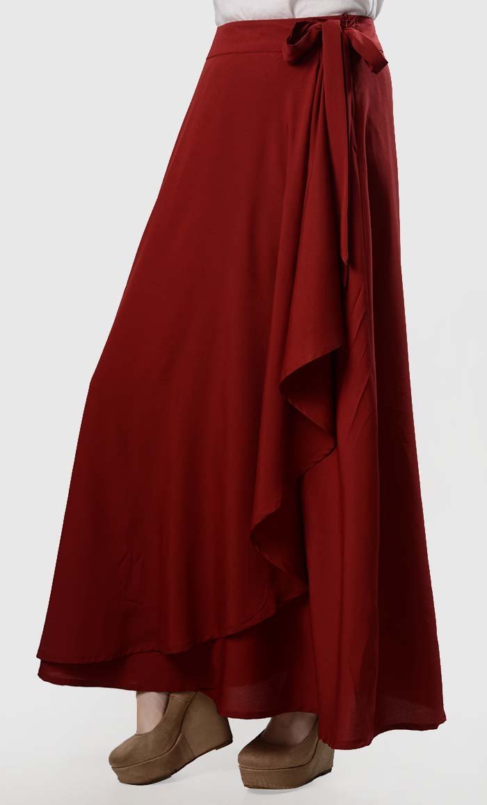 Wrap Around Ruffle Skirt - EastEssence.com