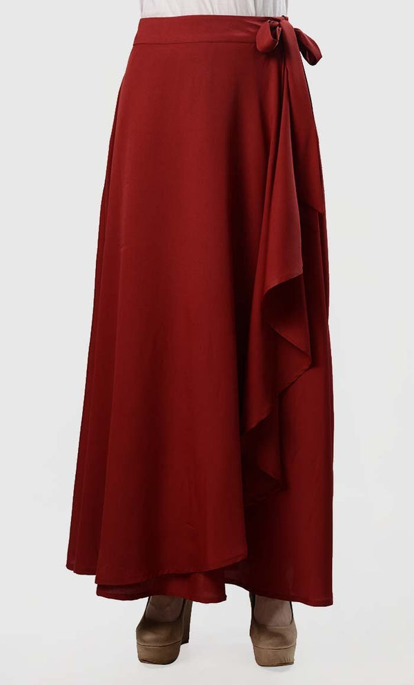 Wrap Around Ruffle Skirt - EastEssence.com