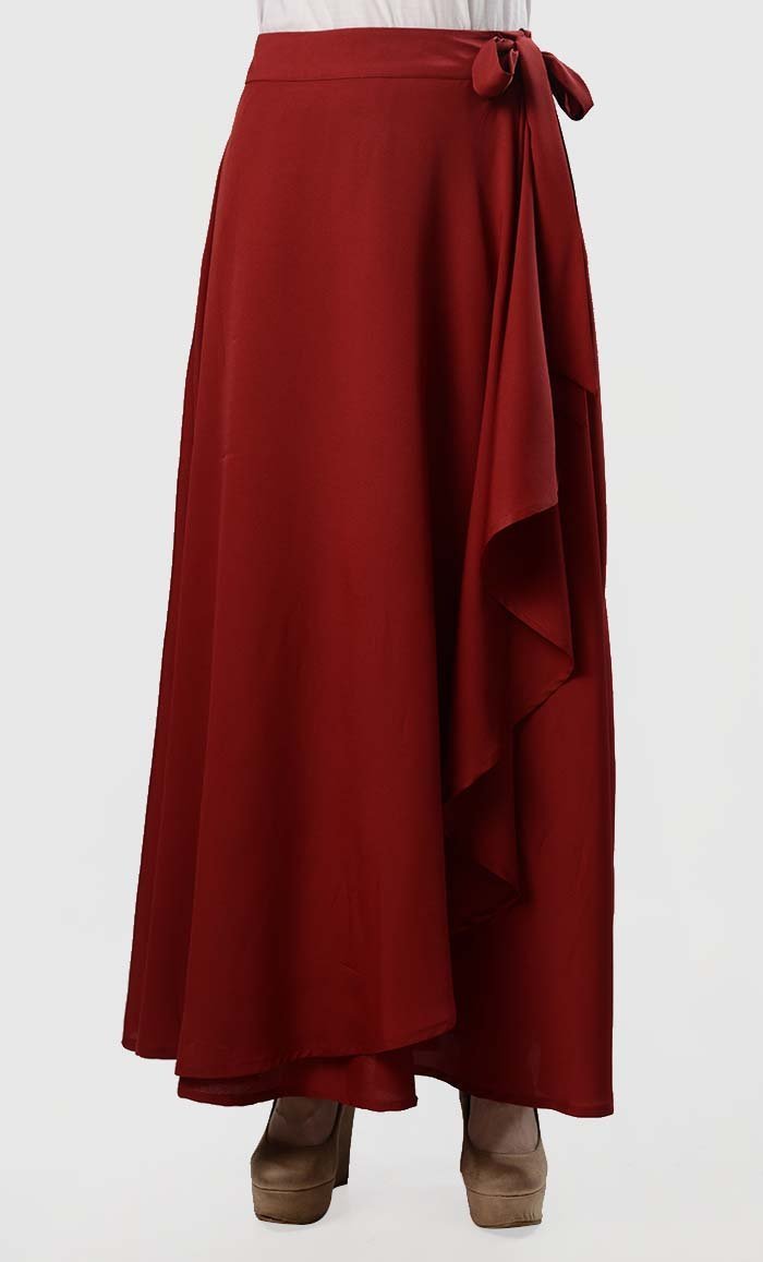 Wrap Around Ruffle Skirt - EastEssence.com