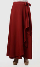 Wrap Around Ruffle Skirt - EastEssence.com