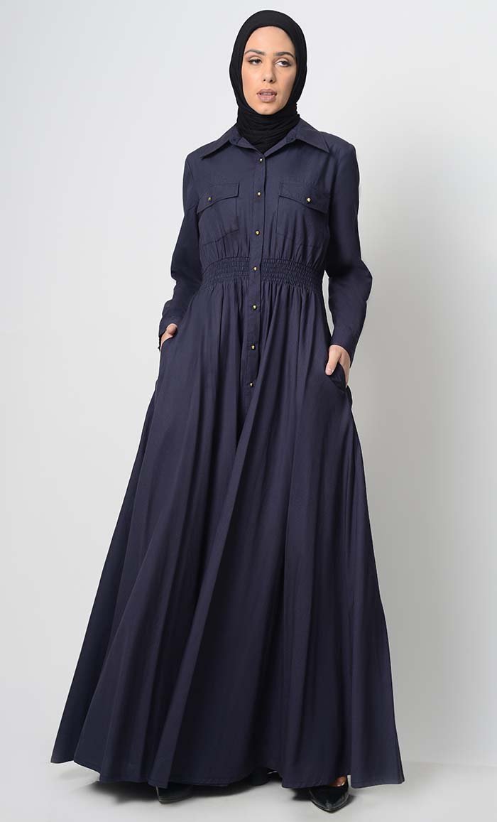 Your Everday Button Down Abaya - EastEssence.com