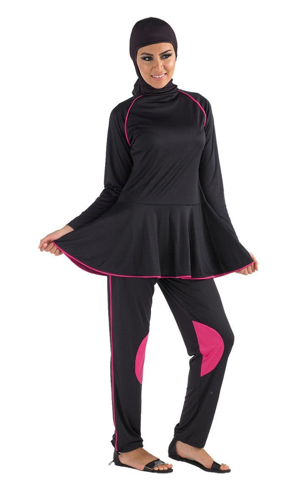 Zahry Black Burqini set - Final Sale - EastEssence.com